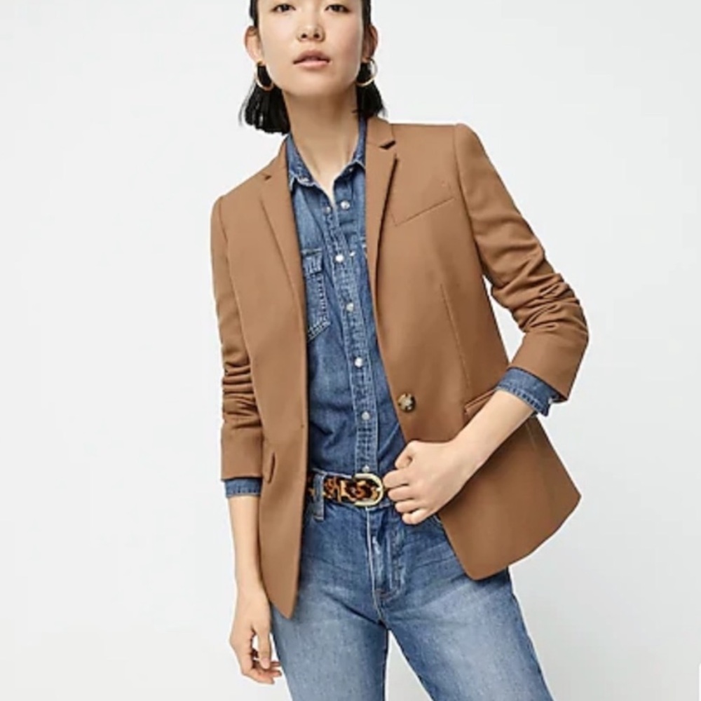 J. Crew Tan Regent Blazer